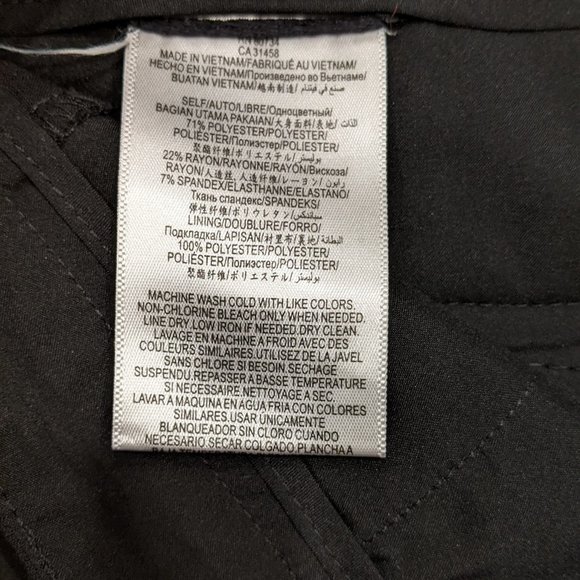 BCBG Max Azria Black Designer Dress Pants 0 27 Midrise BCBGMaxAzria - Picture 10 of 10